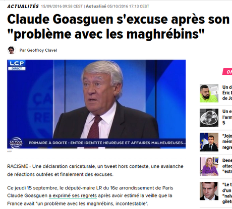 @ClaudeGoasguen, multi-récidiviste de la haine sociale (et raciale).