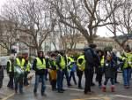 Les gilets jaunes sétois mobilisés.