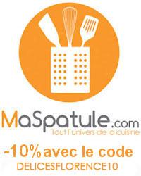 MaSpatule -10% avec le code promo DELICESFLORENCE10