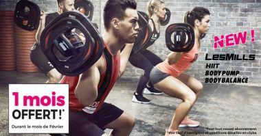 1 MOIS OFFERT* DANS VOS SALLES DE SPORT INTERVAL !