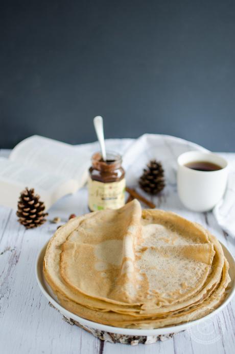 Crêpes au lait de noisette (sans lactose, IG bas)