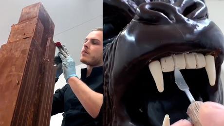 King Kong : une sculpture géante 100% chocolat