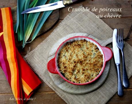 Crumble de poireaux au chèvre