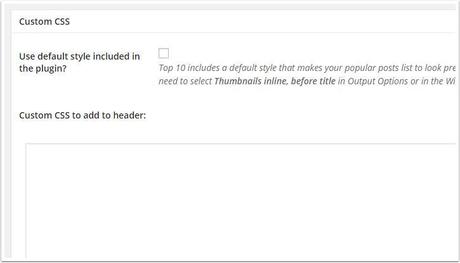 Comment afficher les meilleurs articles de votre blog avec le plugin Top 10 sur WordPress custom-css-top-10