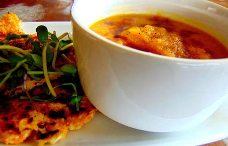 Crêpes de riz, courge, et lentilles rouges Crêpes de riz, courge, et lentilles rouges