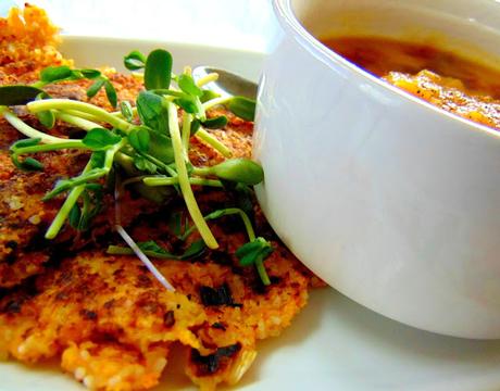 Crêpes de riz, courge, et lentilles rouges Crêpes de riz, courge, et lentilles rouges