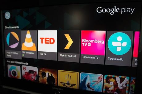 Quelques applications d'Android TV