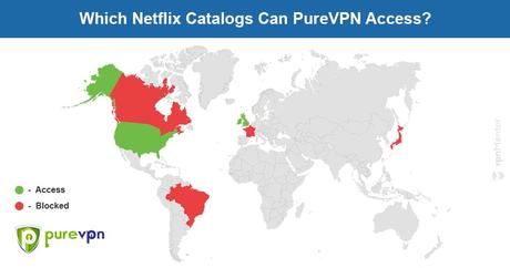 Netflix vpn PureVPN Netflix map