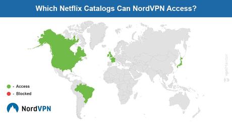 Netflix vpn NordVPN Netflix map