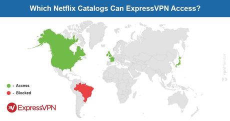 ExpressVPN Netflix map