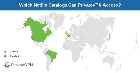Netflix vpn PrivateVPN Netflix map