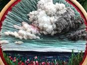 Elle crée paysages broderie