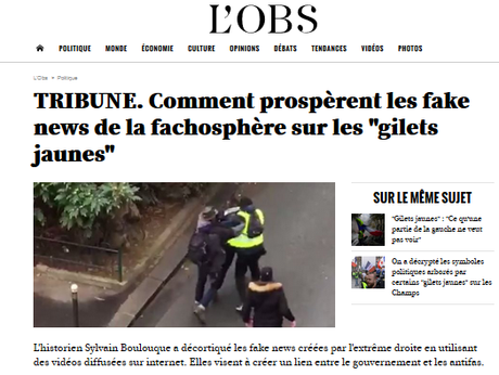« Attaque des #GiletsJaunes par des antifas » : démontage d’une #fakenews… (utile à qui ?) « Attaque des #GiletsJaunes par des antifas » : démontage d’une #fakenews… (utile à qui ?)