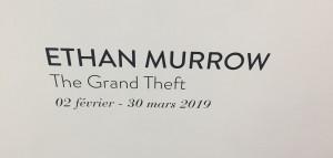 La Galerie Particulière  — Ethan MURROW  » The Grand Theft  » Février 2019