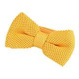 Les Victoires de la musique et ses looks originaux DonDon Nœud papillon homme en tricot lié et réglable 11 x 6 cm jaune