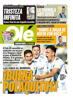 Emiliano Sala dans la presse argentine [ici]