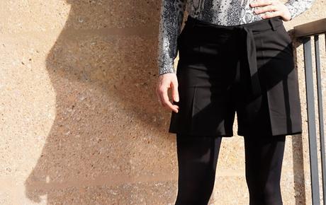 Grain de malice collection 2019 short noir avec lien à nouer