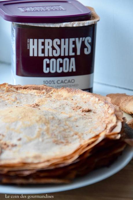 Crêpes ultra fines au chocolat