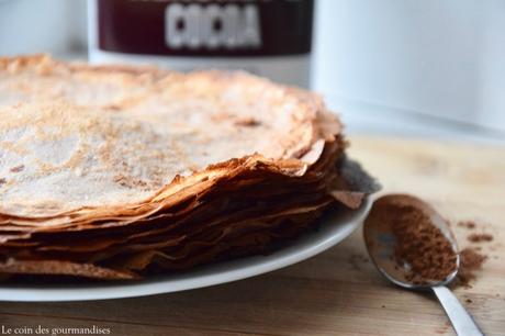 Crêpes ultra fines au chocolat
