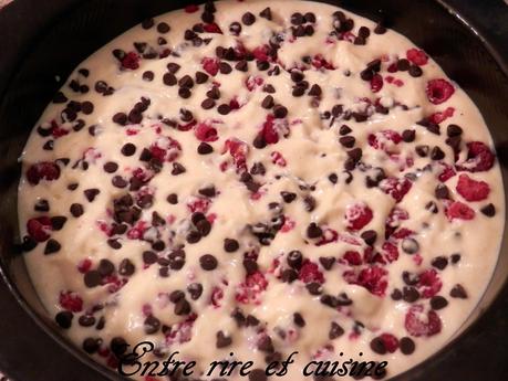 Gâteau chocolat framboises et tofu soyeux (sans matière grasse) Gâteau chocolat framboises et tofu soyeux (sans matière grasse)