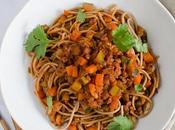 Spaghettis bolognaise végétale vegan)