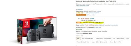 Bon Plan – Nintendo Switch à partir de 258.99€ Bon Plan – Nintendo Switch à partir de 258.99€
