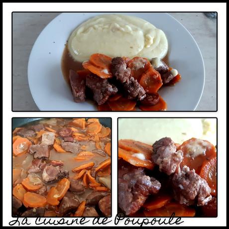 Sauté de porc au vin rouge