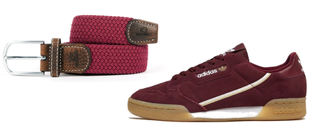 Ceinture et sneakers