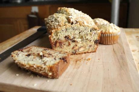 Cake banane amande et chocolat au thermomix