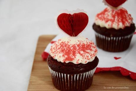 Des cupcakes au chocolat pour la Saint Valentin