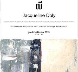 Galerie LEE   exposition Jacqueline DOLY  à partir d 14 Février 2019
