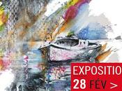 Participation Aquarelles Arcachon 28-02 10-03-2019 Watercolors from