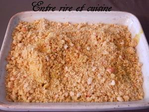 Crumble de cabillaud aux épinards et épices colombo Crumble de cabillaud aux épinards et épices colombo