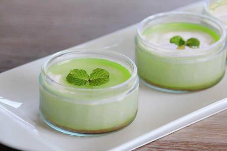 Panna cotta à la menthe au thermomix