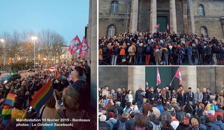 Bordeaux : 250 personnes manifestent contre l’homophobie en soutien aux victimes d’agression Bordeaux : 250 personnes manifestent contre l’homophobie en soutien aux victimes d’agression