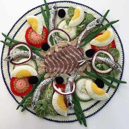 L'art alimentaire au crochet de Kate Jenkins