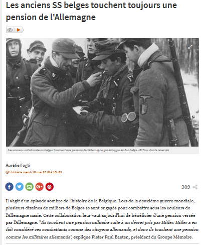27 SS belges toujours indemnisés par l’Allemagne… soutenus par l’extrême-droite