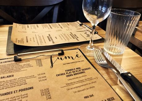 La carte du restaurant Fumé