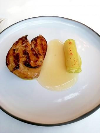 Foie gras poêlé, pommes vertes © Gourmets&co
