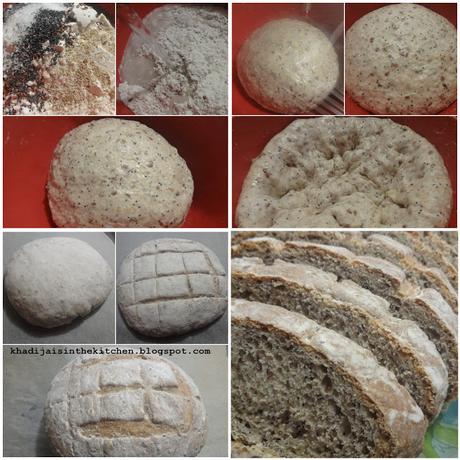 PAIN AUX GRAINES DE PAVOT ET DE LIN / POPPY AND FLAX SEEDS BREAD / PAN CON SEMILLAS DE AMAPOLA Y DE LINO / خبز ببذور الخشخاش و بذور الكتان PAIN AUX GRAINES DE PAVOT ET DE LIN / POPPY AND FLAX SEEDS BREAD / PAN CON SEMILLAS DE AMAPOLA Y DE LINO / خبز ببذور الخشخاش و بذور الكتان