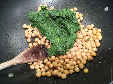 Chole ? – Pois chiches aux épinards (chana palak)