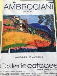 Galerie Estades exposition  Pierre AMBROGIANI  jusqu’au 17 Mars 2019