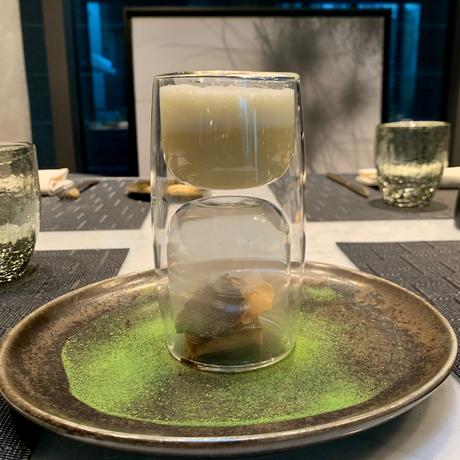 Crémeux de topinambours, foie gras.._ © Olivia Goldman Crémeux de topinambours, foie gras.._ © Olivia Goldman