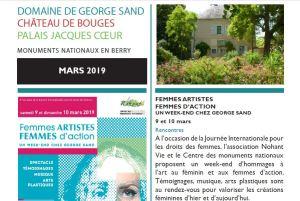 en Berry  : Domaine de George Sand-   Château de Bouges- Palais Jacques Cœur -Printemps 2019