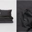 Parure de couette noire en coton bio H&M Conscious (24,99€- lit simple) sur le site  www2.hm.com/fr .