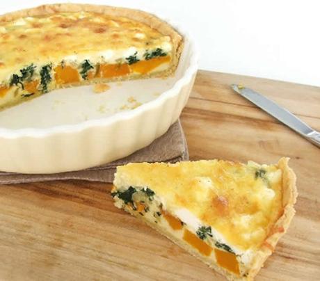 Quiche à la courge et épinards au thermomix