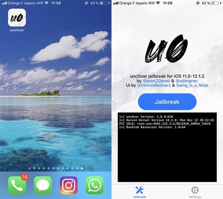 Tutoriel : Jailbreak iOS 12 à iOS 12.1.2 avec Unc0ver bêta (iPhone & iPad)