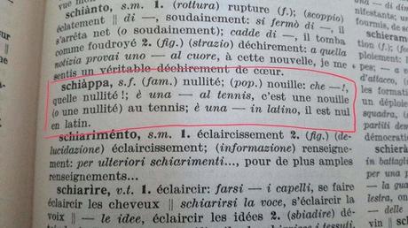 Dans le dico italien Dans le dico italien