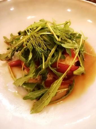 Chair de tourteau, oignons © Gourmets&co