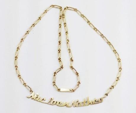 collier pendentif prénoms enfants en or